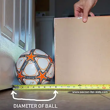 measure soccer ball diameter