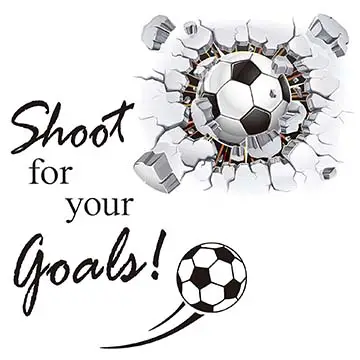 shoot for your goals sticker