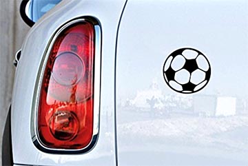 Soccer ball car sticker