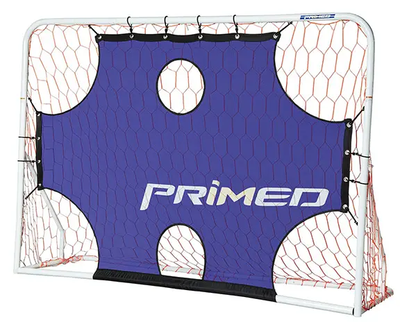 small soccer net with targets