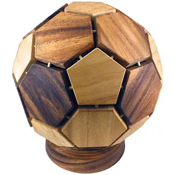 3D brain teaser soccer ball