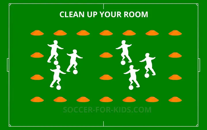 Clean up my room soccer game