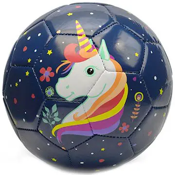 Kids unicorn soccer ball