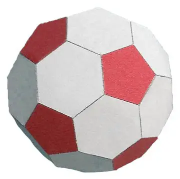 Paper soccer ball photo