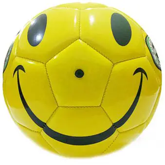 Smiley face soccer ball