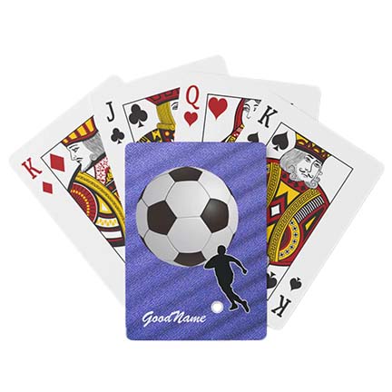 Soccer deck of cards